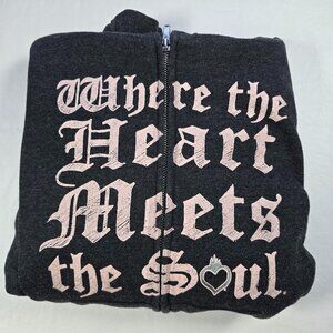 House of Blues “Where the Heart Meets the Soul” Zip‑Up Hoodie – Size M